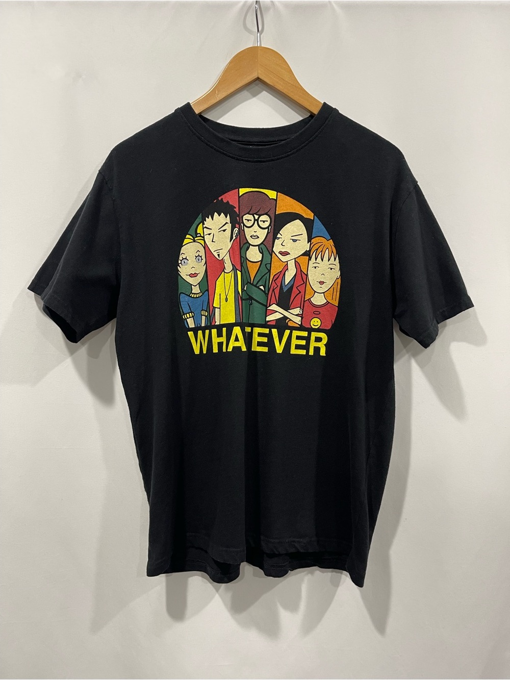 Daria  "Whatever" Graphic Tee - Black